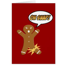 Oh cartes de Noël instantanées de bonhomme en pain