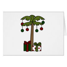 Oh Christmas Palm Tree Greeting Card