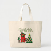 Oh Come Let Us Adore Him Tote Bag