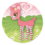 Oh Deer! Pink Love Stickers