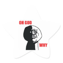 Oh God Why - Star Stickers