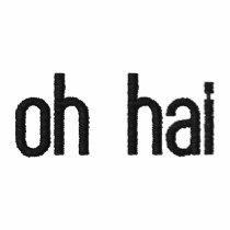 oh hai embroidered t-shirt