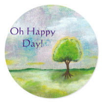 Oh Happy Day Design From Original Painting Stickers
