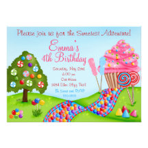 Oh invitations douces de petit gâteau d'anniversai