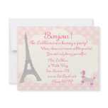 Oh la La Parisian themed invite