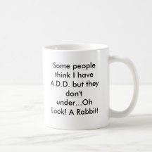 Oh Look! A Rabbit! Coffee Mugs