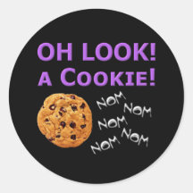 Oh Look Round Sticker