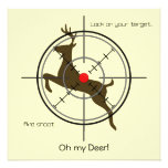 Oh my Deer!  Hunting Birthday Party Announcement