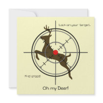 Oh my Deer!  Hunting Birthday Party Announcement