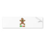 Oh no! Gingerbread Man Bumper Sticker