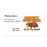 Oh No Honey Badger Business Card Templates