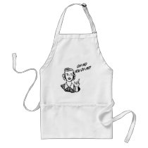 OH NO YOU DI-INT! Retro Housewife B&W Apron