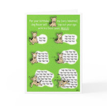 Oh no!  You killed my dog! Card