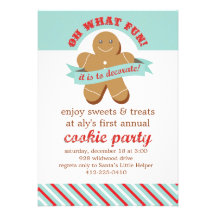 Oh quel amusement ! - Partie d'échange de biscuit Invitations Personnalisées