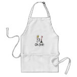 Oh Shit Wedding Bride and Groom Apron