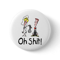 Oh Shit Wedding Bride and Groom