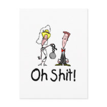 Oh Shit Wedding Bride and Groom
