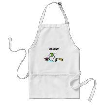 Oh Snap Broken Snowman Apron