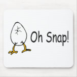 Oh Snap Egg Mousepads