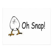 Oh Snap Egg Post Card
