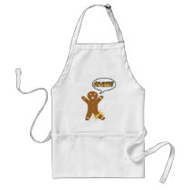 Oh Snap! Funny Christmas Gingerbread Man Aprons