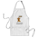 Oh Snap! Funny Gingerbread Man aprons