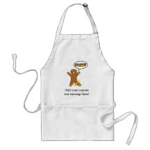 Oh Snap! Funny Gingerbread Man Aprons
