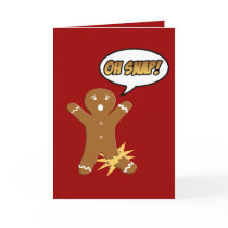 Oh Snap Gingerbread Man Christmas Cards