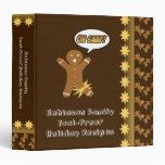 Oh Snap! Gingerbread Man Personalized Recipe Book Vinyl Binders