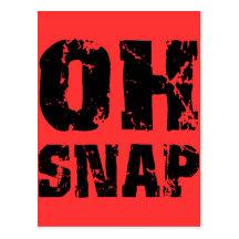 Oh snap post card