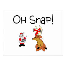 Oh Snap Santa Reindeer Postcards