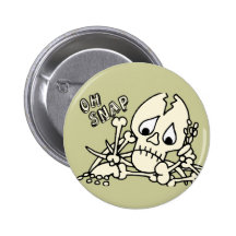 Oh Snap Skeleton Pin