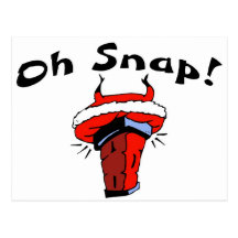 Oh Snap Stuck Santa Post Card