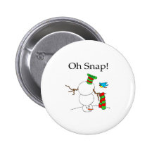 Oh Snap! (UD Snowman) Pin
