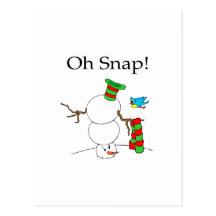 Oh Snap! (UD Snowman) Postcards