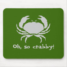 Oh, so crabby! mouse pad