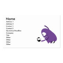 Oh that poopie monster business card templates