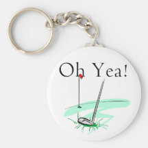 Oh Yea Golf T-shirts and Gifts Key Chains