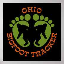 Ohio Bigfoot Tracker Poster