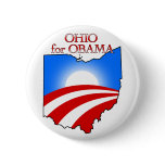 Ohio for Obama Pinback Buttons