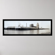 Ohio Grain Elevator Photo 1916 Posters