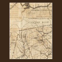 Ohio Map postcards