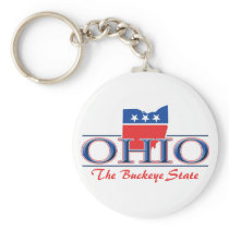 Ohio Patriotic Keychain