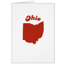 OHIO Red State Greeting Cards