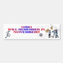 Ohio - Return Congress To The People!! Bumper Sticker
