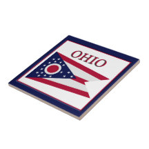 Ohio State Flag Design Tile