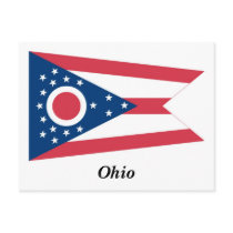 Ohio State Flag Postcard