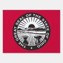 Ohio State Seal Yard Sign