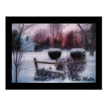 Ohio Winter postcard
