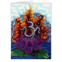 ohm floating greeting card